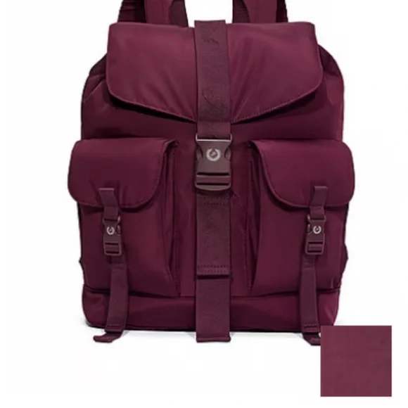 NWT PINK VICTORIAS SECRET NYLON CARGO BACKPACK VICTORIA main image 3